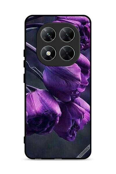 Covernex غطاء حماية لهاتف شاومي ريدمي نوت 14 برو 5G، زهور داكنة