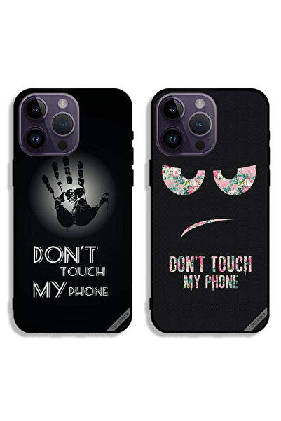 Covernex حافظتان لهاتف Apple iPhone 14 Pro، أغطية حماية، لا تلمس هاتفي، يد وزهور