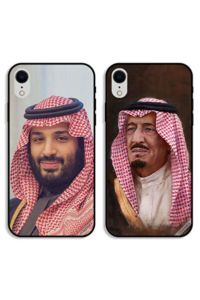Covernex حافظتان لهاتف Apple iPhone XR بغطاءين واقيين الملك سلمان والأمير محمد