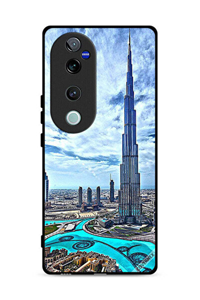 Covernex غطاء حماية لهاتف فيفو S19 برو 5G، برج خليفة، غيوم تلامس السحاب