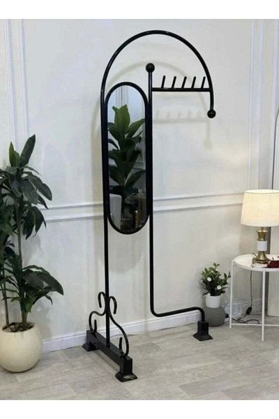 Generic Clothes and Abaya Hanger with Mirror