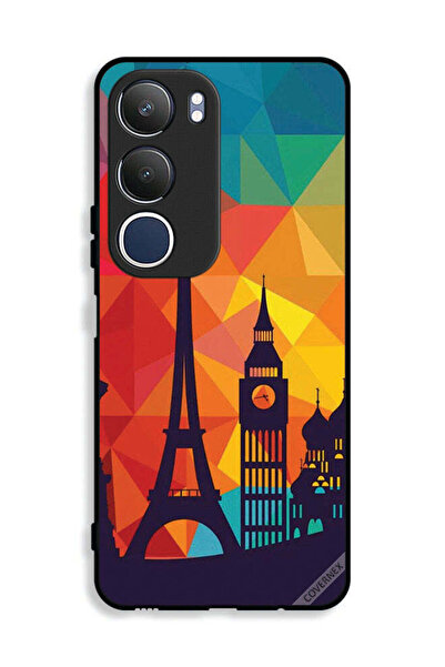 Covernex غطاء حماية لهاتف Vivo Y19s 4G بنمط باريس الملون