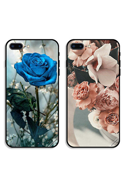 Covernex Two Cases For Apple iPhone 8 Plus Protective Covers Evening Rose and...