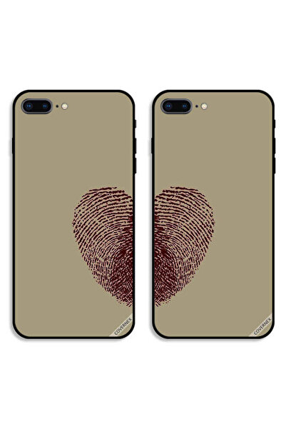 Covernex حافظتان واقيتان لهاتف Apple iPhone 7 Plus، أغطية خلفية بطبعة إبهام و...