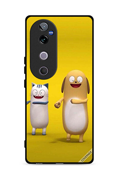 Covernex غطاء حماية Vivo V40 5G قصة قطة وكلب