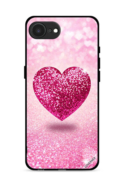 Covernex غطاء حماية لهاتف Apple iPhone 16e بتصميم قلب لامع