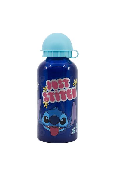 Stitch Children's water bottle, aluminum, 400 ml, Blue, Palms