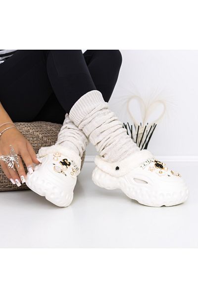 FASHION Women's Slippers A241-1 White |