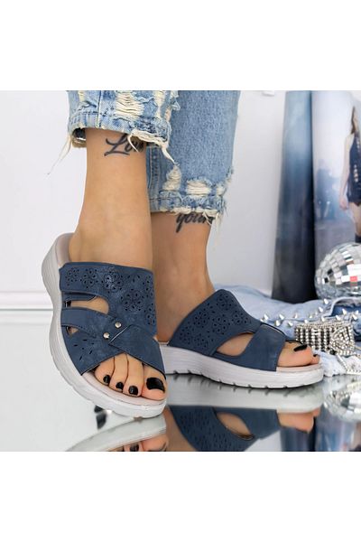 PIAODU Women's Slippers TLH15 Dark Blue |