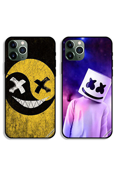 Covernex حافظتان لهاتف Apple iPhone 11 Pro، غطاءان واقيان برأس مارشميلو ووجه ...