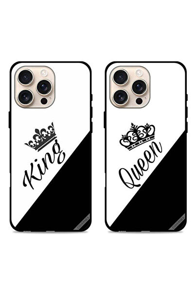 Covernex حافظتان لهاتف Apple iPhone 16 Pro، أغطية حماية للزوجين بتصميم ملك وم...