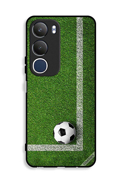 Covernex غطاء حماية لهاتف Vivo Y19s 4G بتصميم كرة قدم في الزاوية