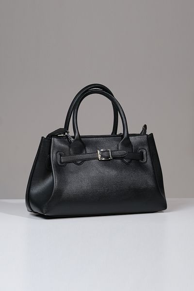 Çantacımstore Γυναικεία Kosta Leather Shopper Bag 1507 Μαύρη