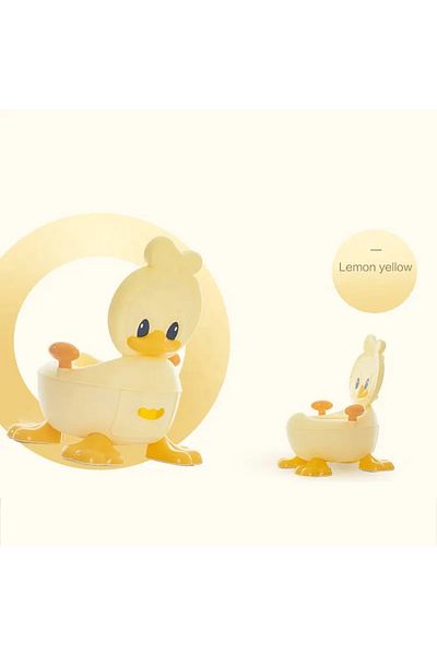 Little Mom Little Mom Yellow Duck children's potty with PU foam adapter, with removable collection compartment,