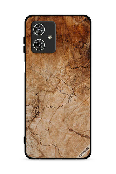 Covernex غطاء حماية لهاتف موتورولا موتو جي 54 5G بنمط خشبي عتيق