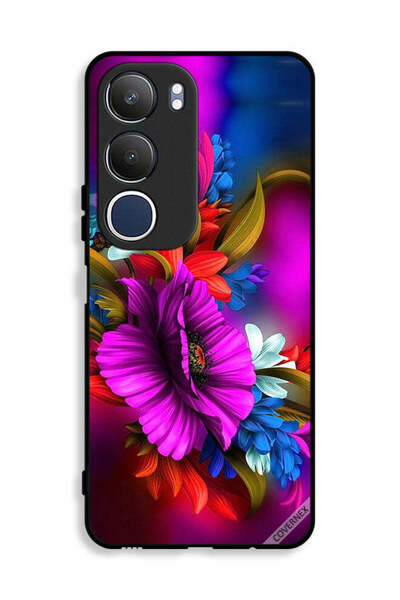 Covernex غطاء حماية لهاتف Vivo Y19s 4G بتصميم زهور عالية الدقة