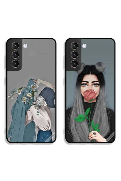 Covernex حافظتان لهاتف سامسونج جالاكسي إس 21 بلس 5G، أغطية حماية بتصميم فتاة ...