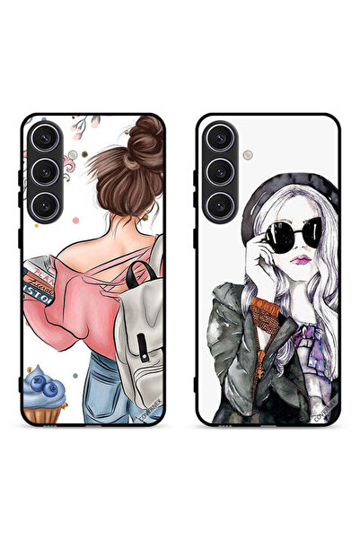 Covernex حافظتان لهاتف سامسونج جالاكسي إس 25 بلس 5G، أغطية حماية بتصميم فتاة ...