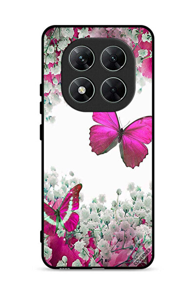 Covernex غطاء حماية لهاتف Xiaomi Poco X7 5G برسومات فراشات جميلة وورود صغيرة