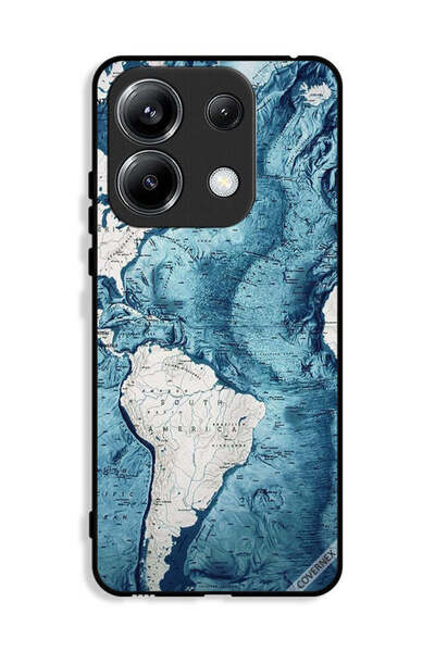 Covernex غطاء حماية لهاتف Xiaomi Poco M6 Pro 4G برسومات خريطة فنية