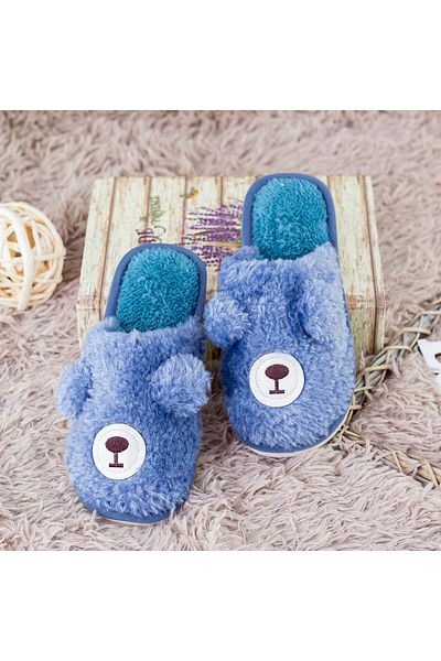 FASHION Housewife Slippers A-25 Blue