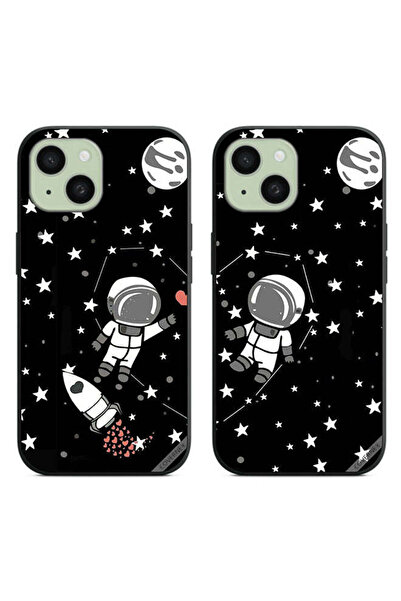 Covernex جرابان واقيان لهاتف Apple iPhone 15 Plus، غطاء خلفي بتصميم رائد فضاء...