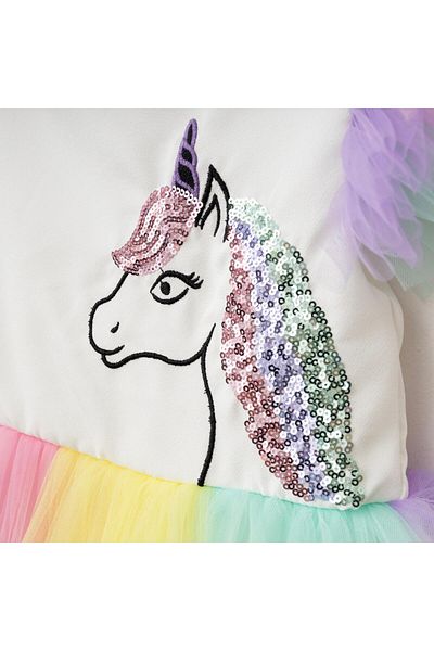 ALPİDS Colorful Unicorn Tulle Floor Dress