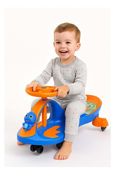 MAAS عربة تأرجح مذهلة مزودة بعجلة قيادة دوارة 360 درجة وعجلات من البولي يوريث...