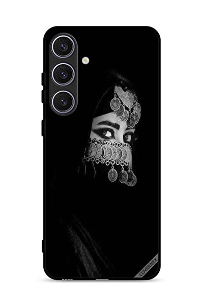 Covernex غطاء حماية لهاتف سامسونج جالكسي S25 بعيون جميلة ووجه فتاة مزين بمجوهرات