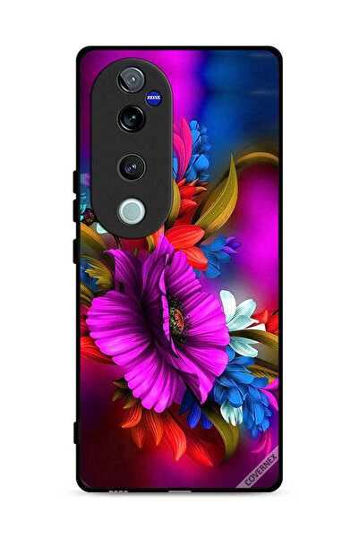 Covernex غطاء حماية لهاتف Vivo V40 Pro 5G برسومات زهور عالية الدقة