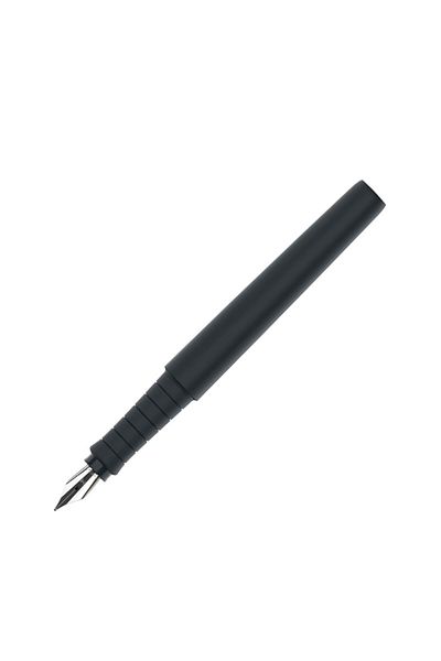 OEM Faber Castell Poly Pen Fountain Pen, Black, M Nib, Ergonomic Grip, Refillable, School Use