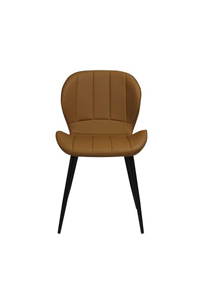 ARTA DOOR Set of 4 Topaz Eco-Leather Chairs, Kitchen, Living Room, Bedrooms or Hallways, Upholstered with Leather