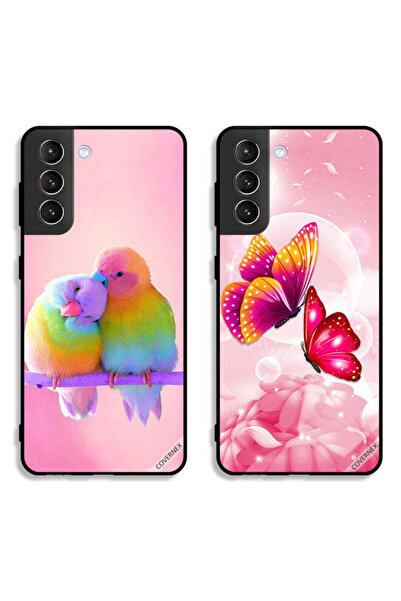 Covernex حافظتان لهاتف سامسونج جالاكسي إس 21 بلس 5G بأغطية واقية برسومات طيور...