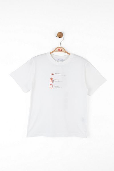 NK 48307 ΛΙΣΤΑ ΠΑΙΧΝΙΔΙΩΝ T-SHIRT ECRU
