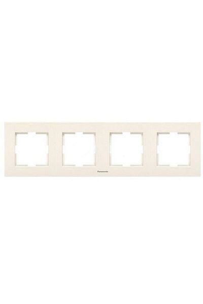 PANASONIC Horizontal Frame for 4 Modules Karre Plus Beige -