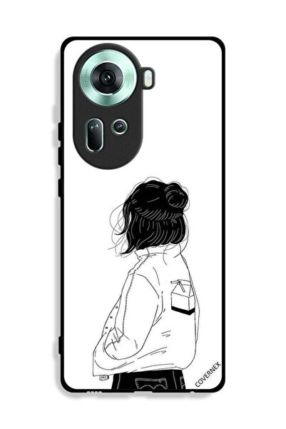 Covernex غطاء حماية Oppo Reno11 5G فتاة تفكر بعمق كبير