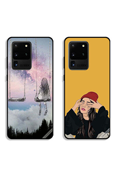 Covernex حافظتان لهاتف سامسونج جالاكسي إس 20 ألترا، أغطية حماية، رسم فتاة وحي...