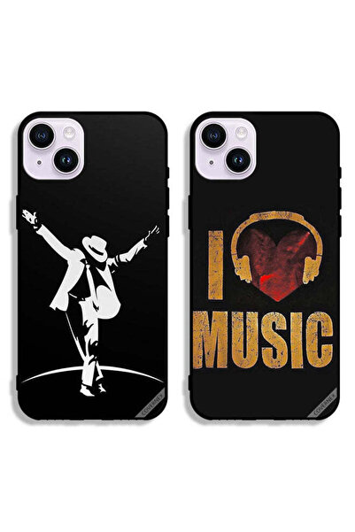 Covernex حافظتان واقيتان لهاتف Apple iPhone 14 Plus من Mj Style و i Love Music