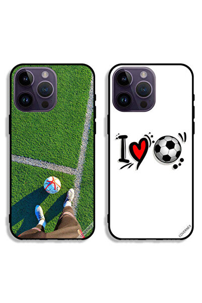 Covernex حافظتان لهاتف Apple iPhone 14 Pro، أغطية حماية كل الحب لكرة القدم