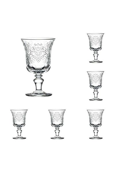 La Rochère Set of 6 Amboise Wine Glasses 6 x 26cl, Resistant Glass - Elegant Wine Glasses