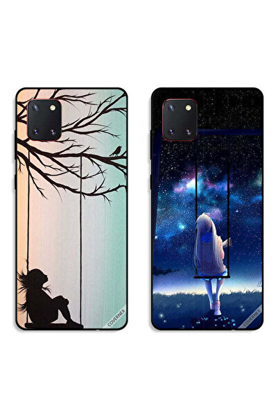 Covernex حافظتان لهاتف سامسونج جالاكسي نوت 10 لايت، أغطية حماية، رسم فني لفتا...