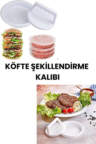 PudraLuna 13 cm Hamburger Köfte Şekillendirme Kalıbı Köfte Pres Yapma Aparatı
