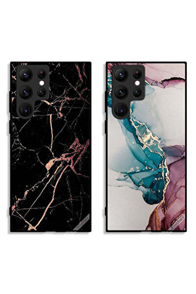 Covernex حافظتان لهاتف سامسونج جالاكسي S22 ألترا 5G بأغطية واقية بنقوش رخامية...