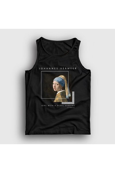 Presmono Unisex Black Girl with a Pearl Earring Johannes Vermeer Tank Top 553603Tt