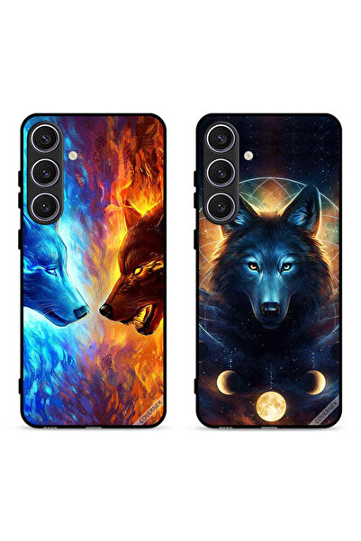 Covernex حافظتان لهاتف سامسونج جالاكسي S24 بلس 5G، أغطية حماية بتصميم الذئب و...