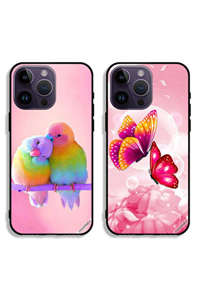 Covernex حافظتان لهاتف Apple iPhone 14 Pro Max بأغطية واقية برسومات طيور لطيف...
