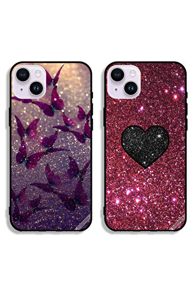 Covernex حافظتان لهاتف Apple iPhone 14 Plus بأغطية واقية برسومات فراشات لامعة...