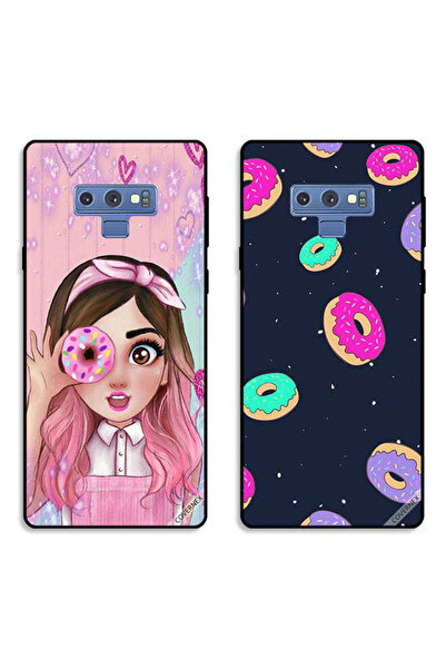 Covernex حافظتان لهاتف سامسونج جالاكسي نوت 9، أغطية حماية بتصميم دوناتس وفتاة...