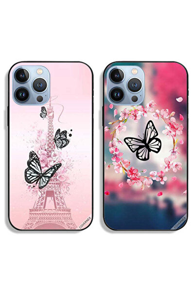 Covernex حافظتان واقيتان لهاتف Apple iPhone 13 Pro بتصميم فراشة في حلقة وفراش...