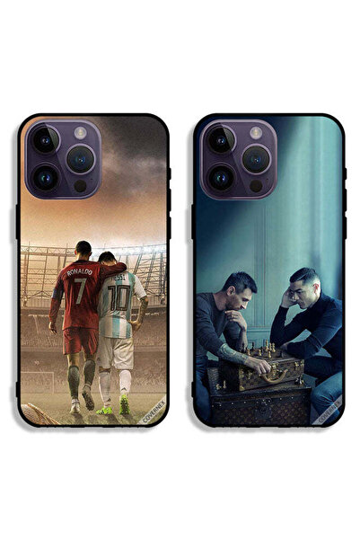 Covernex حافظتان لهاتف Apple iPhone 14 Pro Max، غطاءان واقيان CR7 وLeo Messi